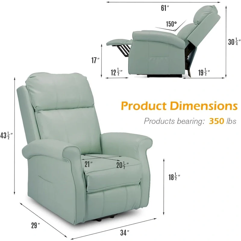 AECOJOY Electric Power Lift Recliner Chair