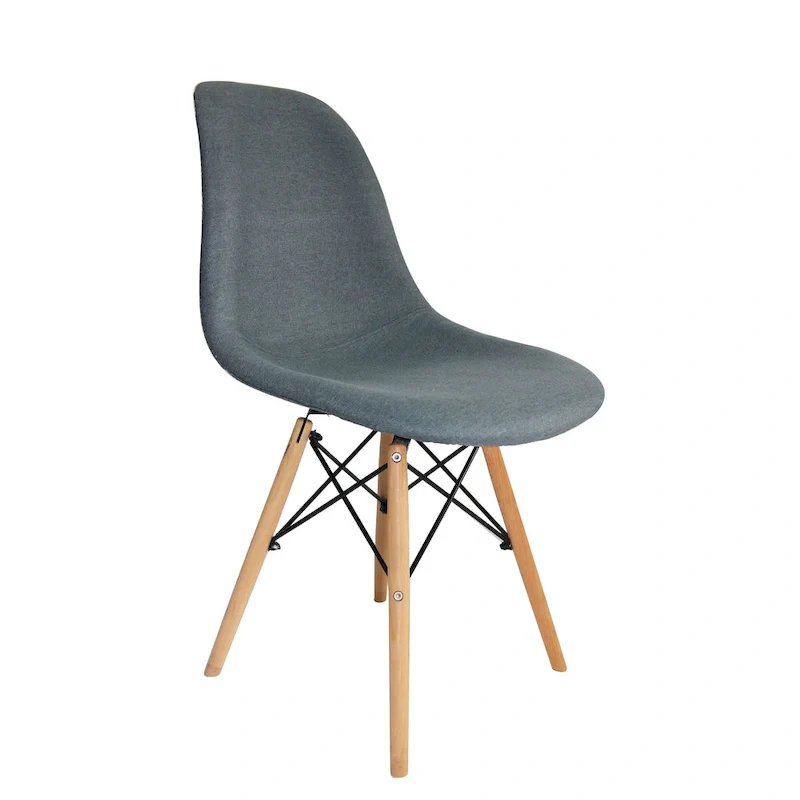 Haig Fabric Dining Chair, Beech Wood Legs, Single Seat
