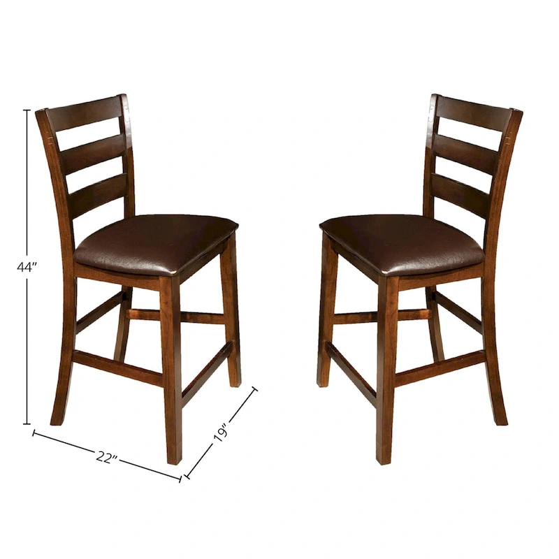Kona Raisin Ladderback Barstool (Set of 2)