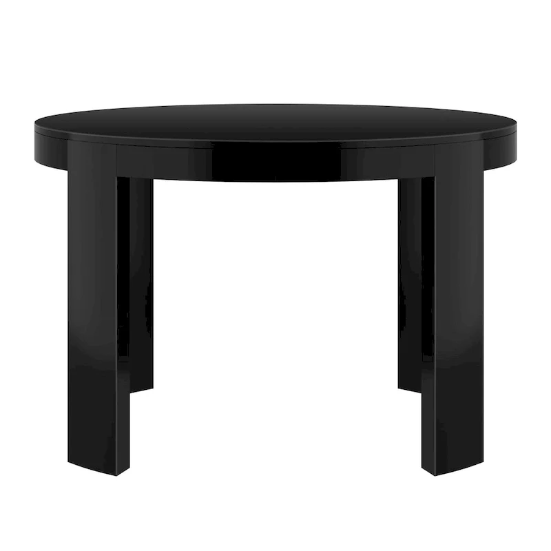 Plank and Beam Contour Solid Wood Round Dining Table - 47