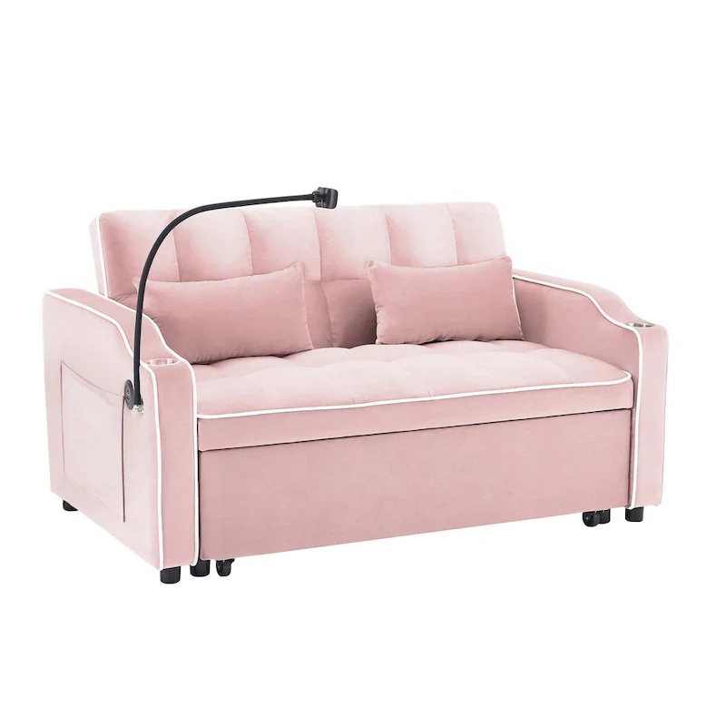 Modern sofa sofa sofa velvet pull-out bed