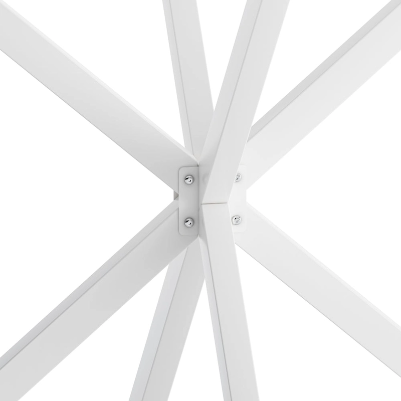 42.13 Modern Cross Leg Round Dining Table