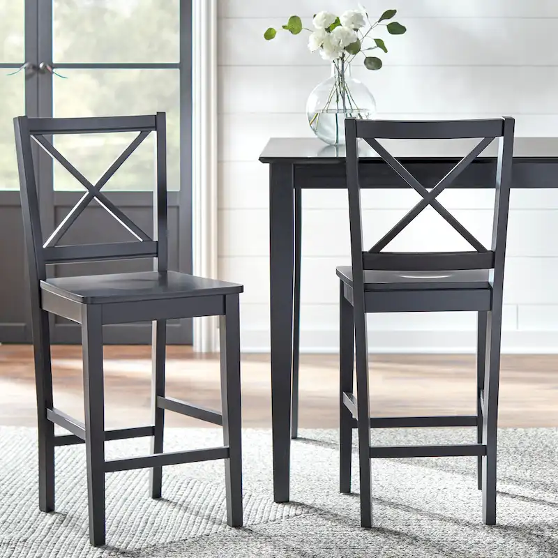 Simple Living Cross Back Counter Height 5-piece Table and Chair Set
