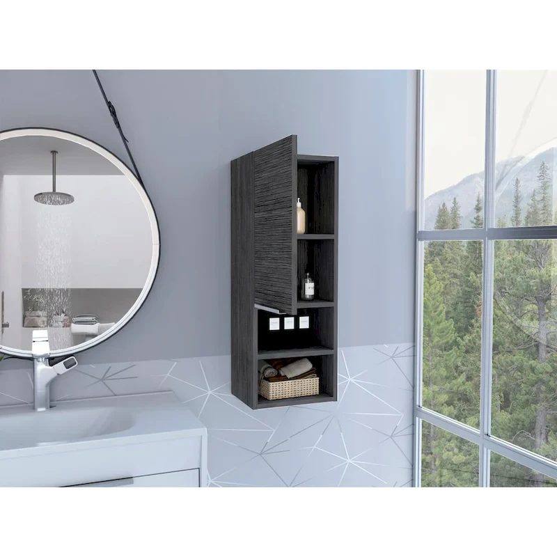 Medicine Cabinet Hazelton,Bathroom, Smokey Oak Finish,High quality and durable