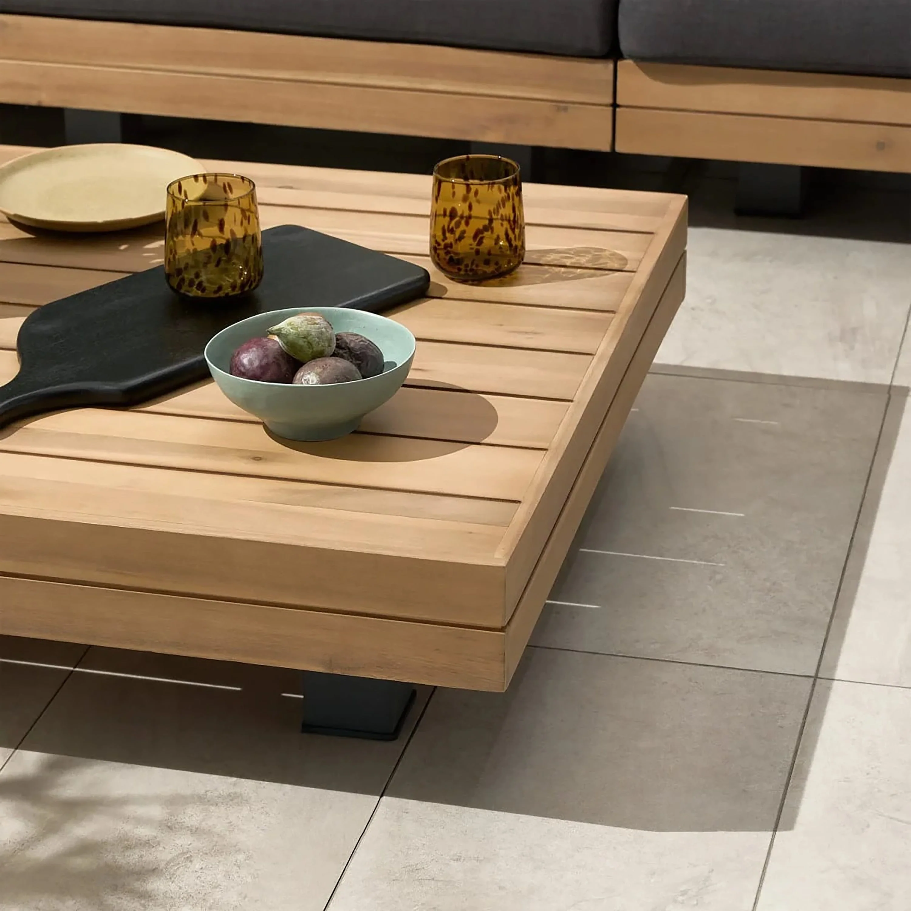 Poly & Bark Celenza 98 Outdoor/Patio Modular Corner Sectional Set with Coffee Table