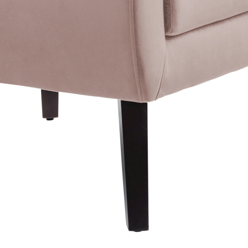 Velvet Upholstered Armchair Tufted Accent Chair