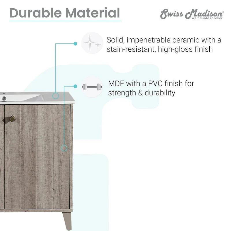 Pur 16.5  Square Wall-Mount Bathroom Sink - Brown