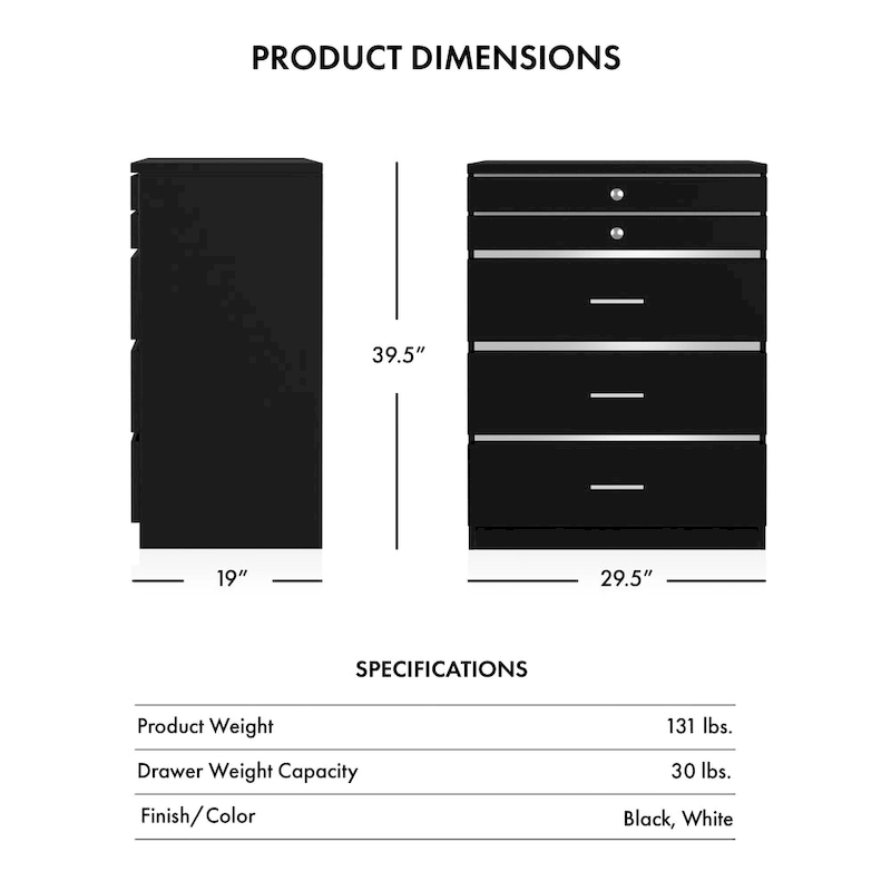 Mary Glam 5-Drawer Jewelry Armoire with Felt by Furniture of America