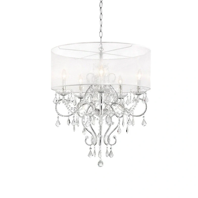 31.5  EVANGELIA CRYSTAL CEILING LAMP