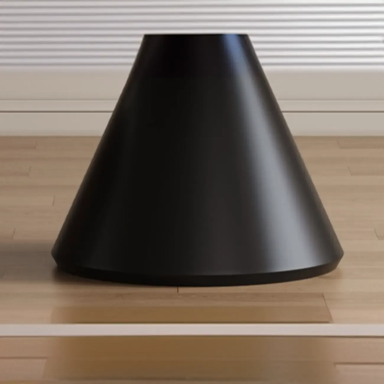 Modern Black Metal Stone Round Dining Table