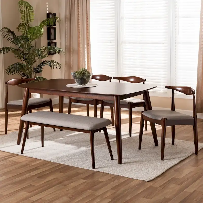 Carson Carrington Jula Modern Upholstered 6-piece Dining Set