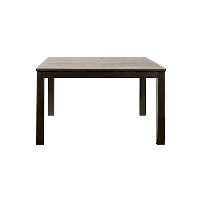 Modern Wood Counter Height Kitchen Dining Table, Black - Large