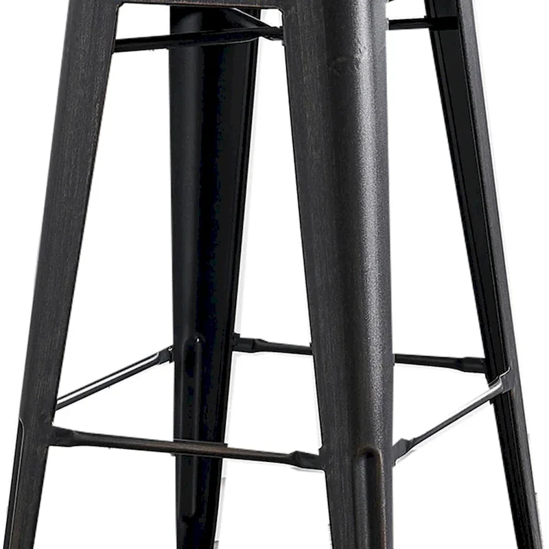 AC Pacific 30 Inch Metal Barstool Set of 2
