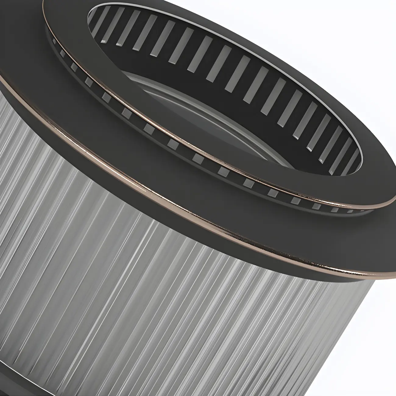 Black Metal Circular Drum Post Cap Light