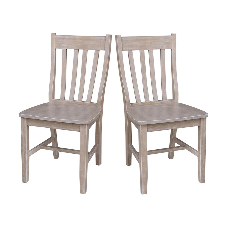 Copper Grove Quince Solid Wood Schoolhouse Chairs, Set of 2