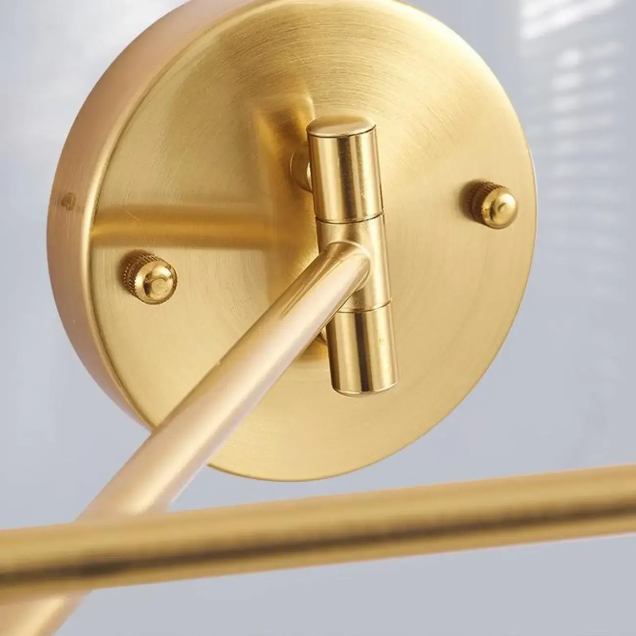 Modern Metal Hemisphere Shade Swing Arm Wall Light