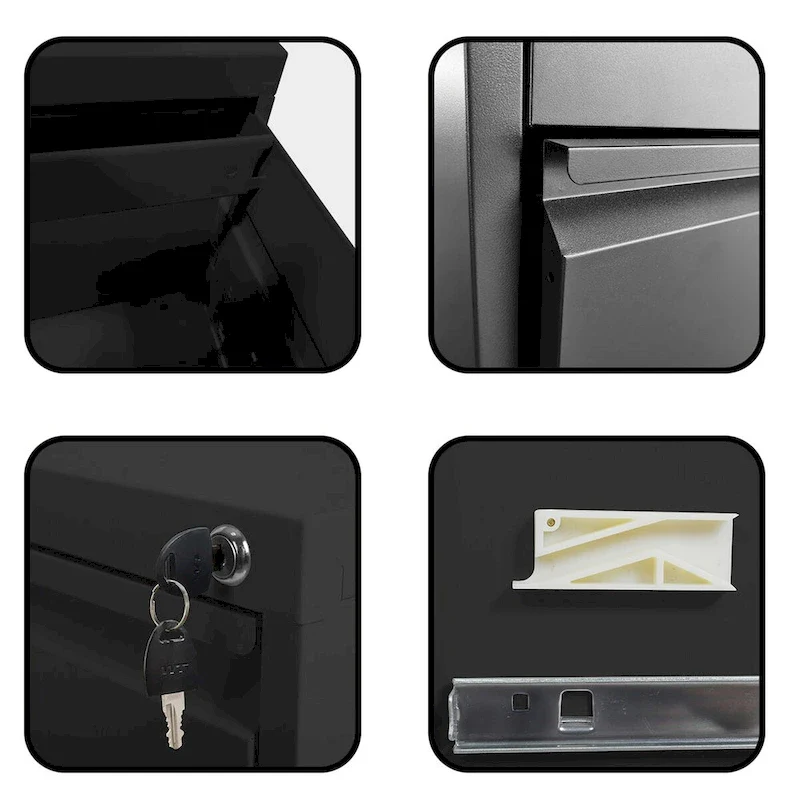 3 Drawer Metal Vertical File Cabinet with Lock