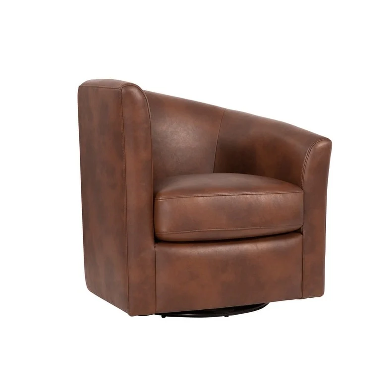 Grafton Soraya 360 Swivel Accent Chair Faux Leather