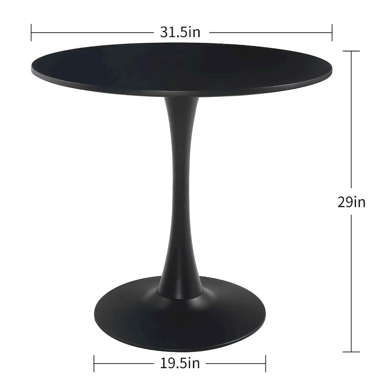 31.5Modern Round Dining Table End Table Leisure Coffee Table - N/A