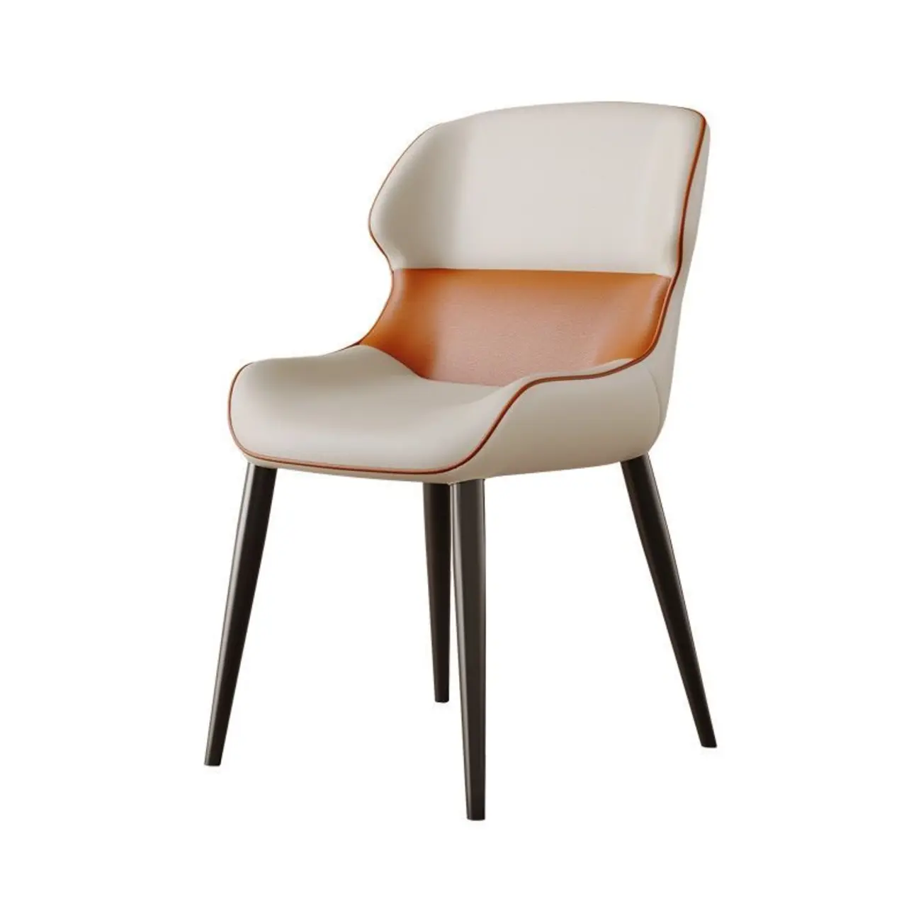 Modern Faux Leather Full Back Dining Chair