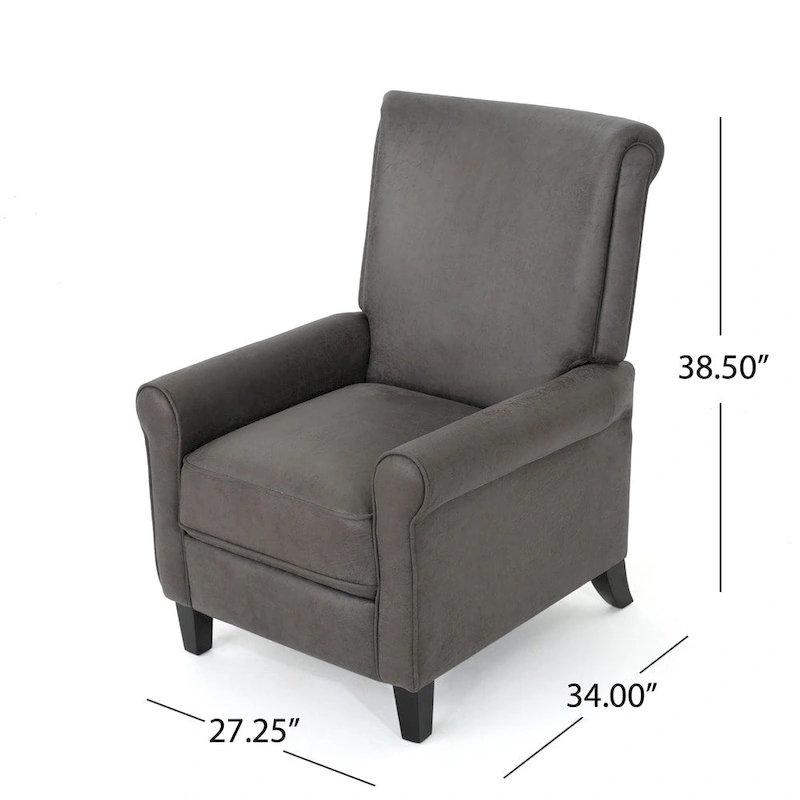 Charell Traditional Microfiber Recliner by Christopher Knight Home