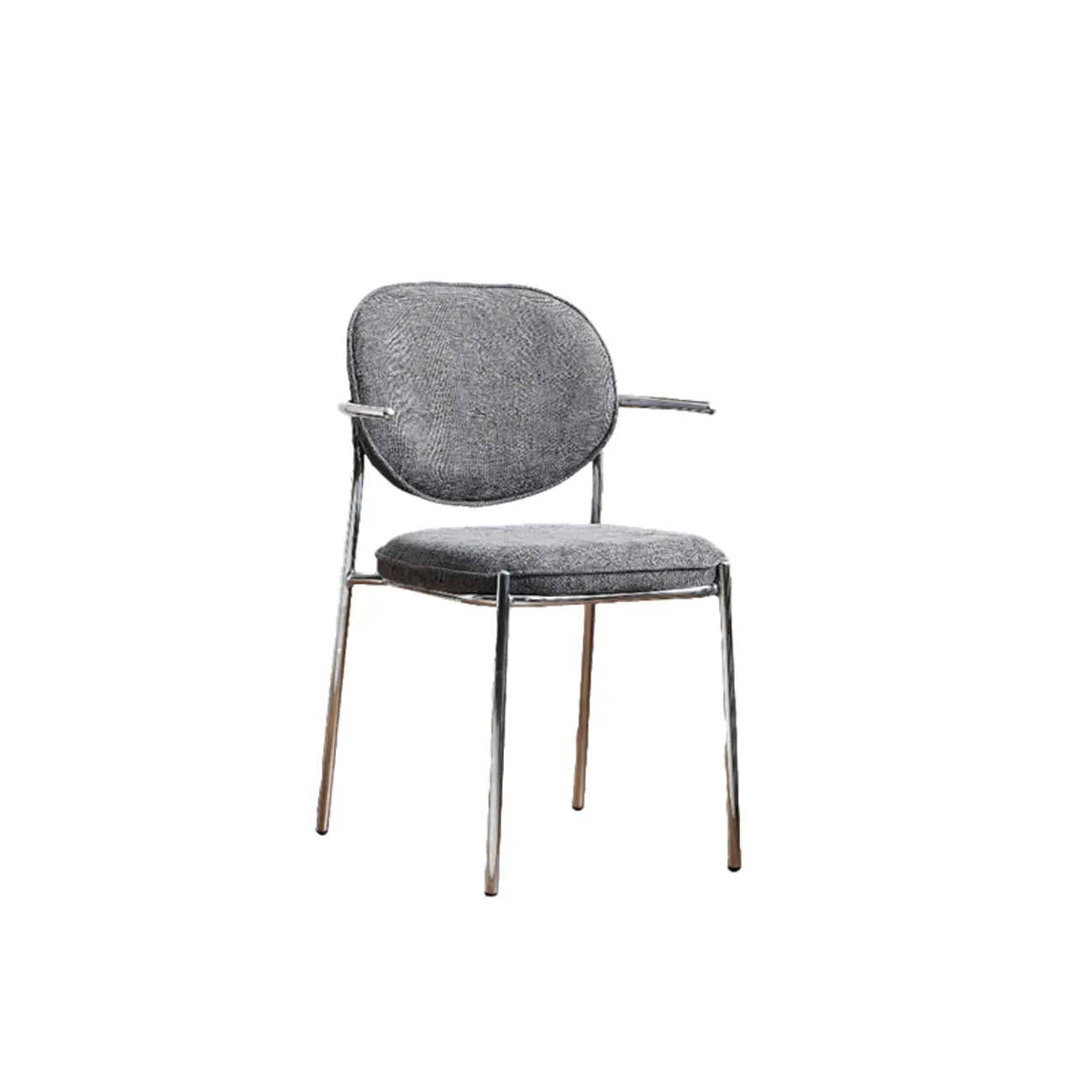 Minimalist Upholstered Armless Fabric Dining Chairs