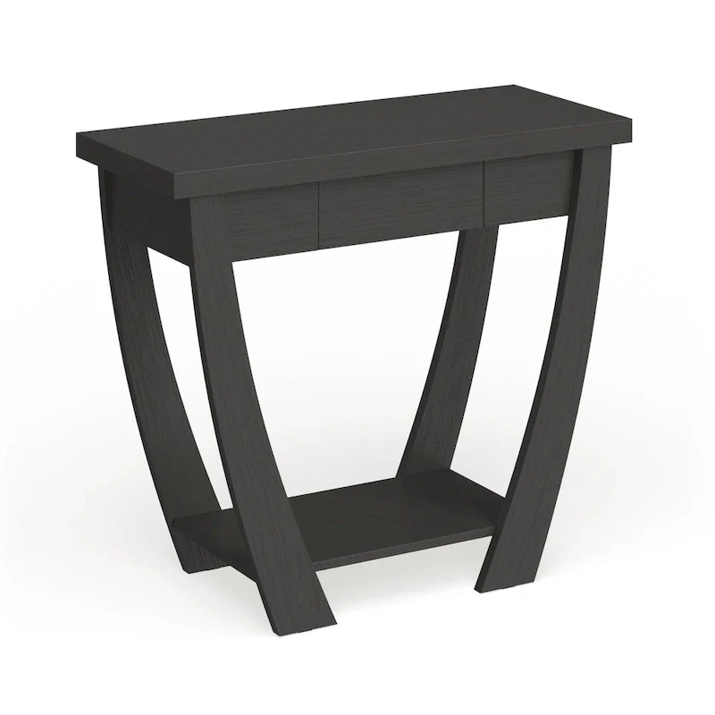 Modern Console Table with Drawer and Shelf - 36 inch