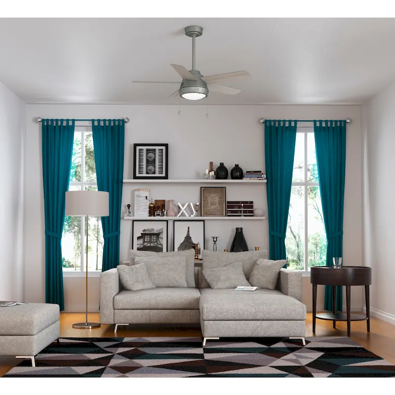 Hunter 44  Burroughs Ceiling Fan with LED Light, Pull Chain