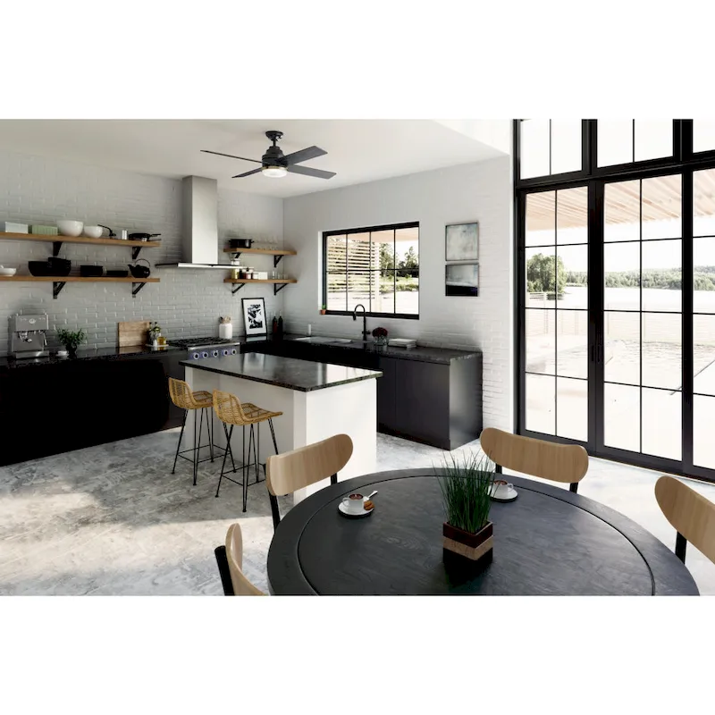 Casablanca 54  Daphne Ceiling Fan with LED Light Kit and Wall Control - Transitional