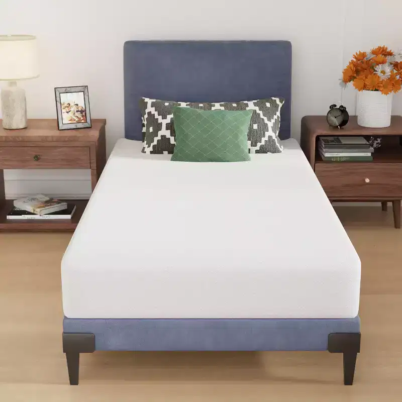FDW Base Foam Mattress 8 Inch Mattress, CertiPUR-US Certified,Breathable Bed Mattress for Cooler Sleep Supportive,Removable Soft Cover,White