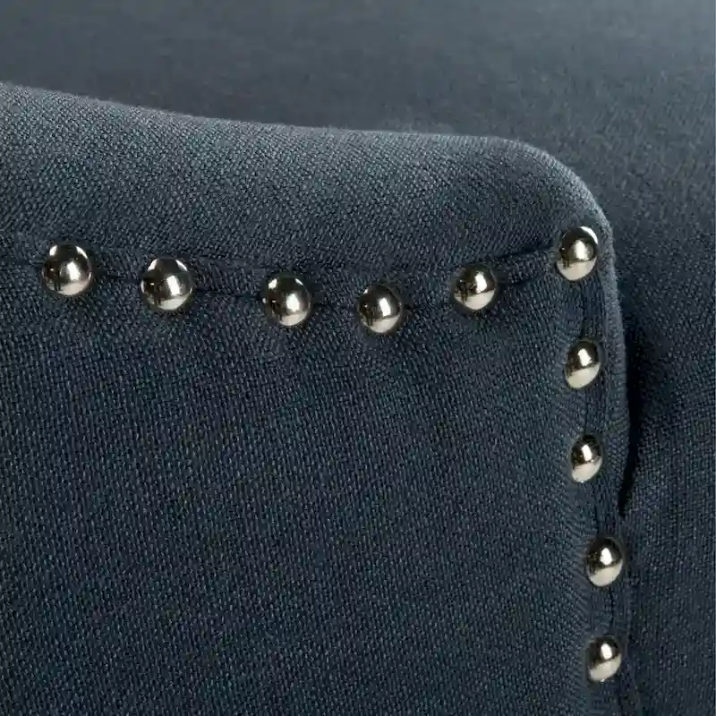 SAFAVIEH Dottie 26-inch Tufted Wing Back Counter Stool - Grey / Espresso (Set of 2) - 22.5  x 25  x 41  - 22.5  x 25  x 41