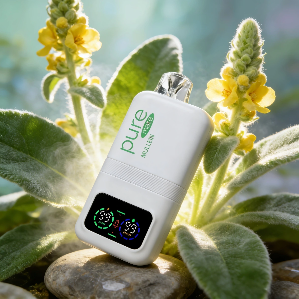 Pure Mate Detox Mullein Leaf Extract Vape - Natural Lung Cleanse and Respiratory Support Diffuser