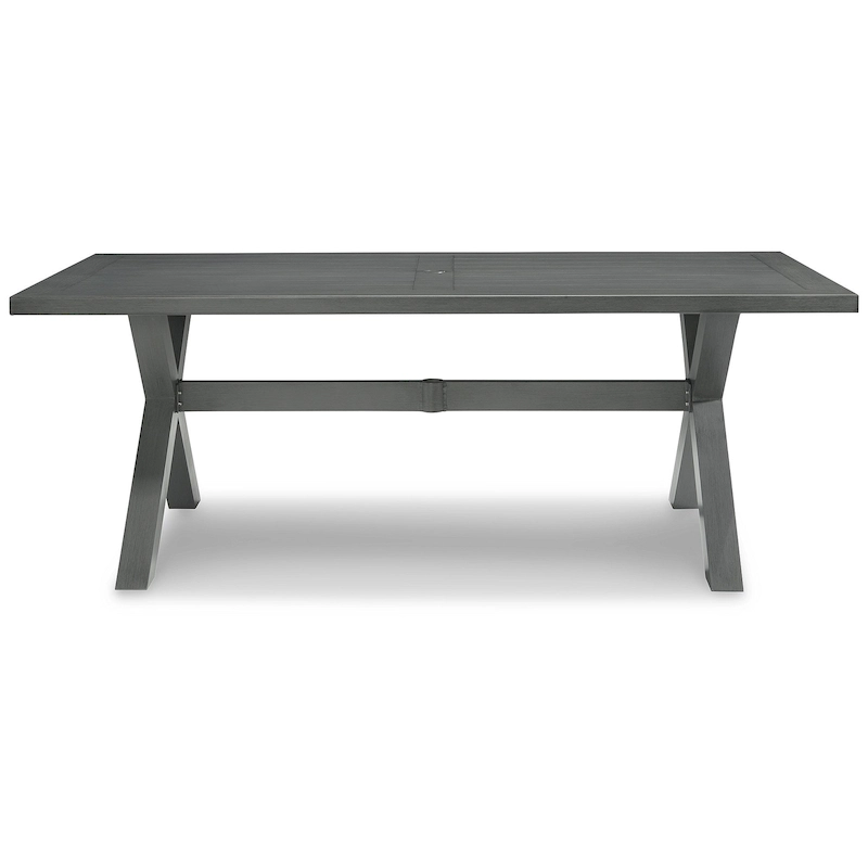Signature Design by Ashley Elite Park Outdoor Dining Table with Umbrella Option - 80