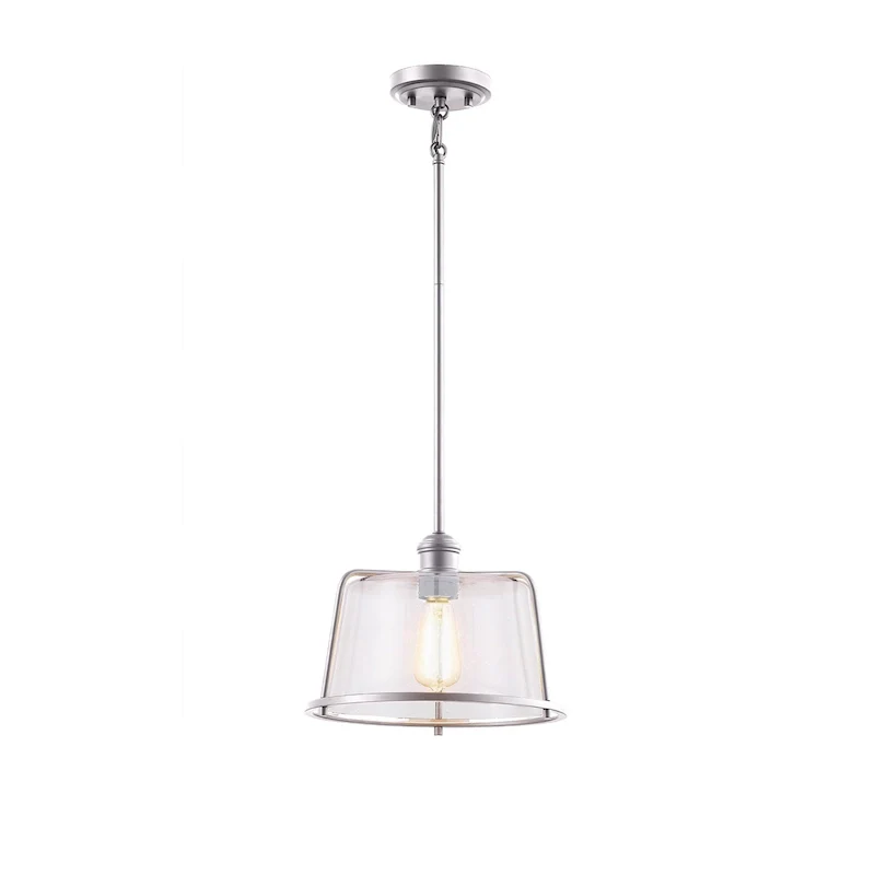 Revere 16  1-Light Pendant with Seeded Glass Shade