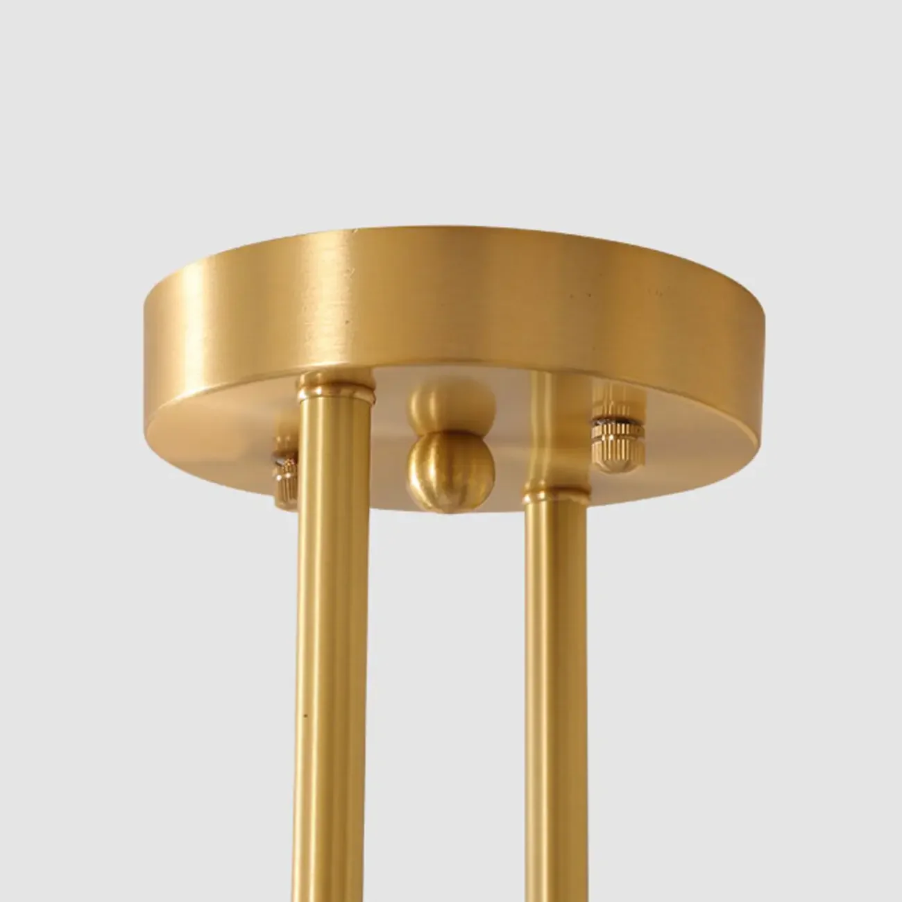 Modern Gold Loop Globe Glass Semi Flush Ceiling Light