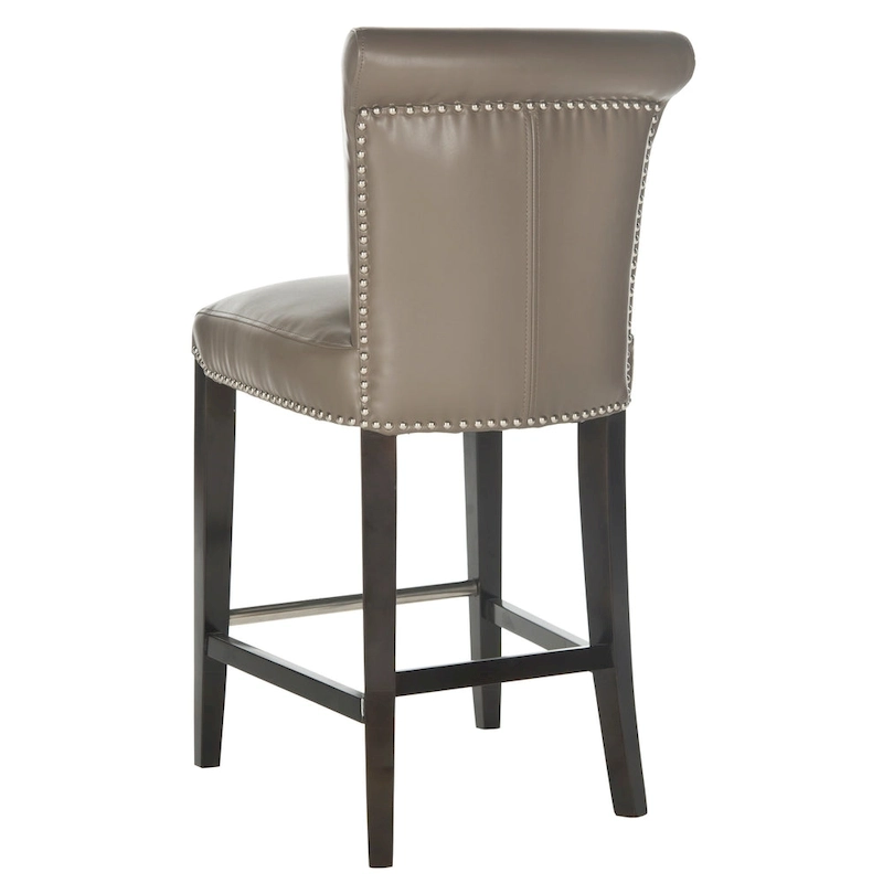 SAFAVIEH Jenelle Black Faux Leather 23-inch Counter Stool - 18.7 W x 23 D x 36.4 H - 19Wx23Dx36H