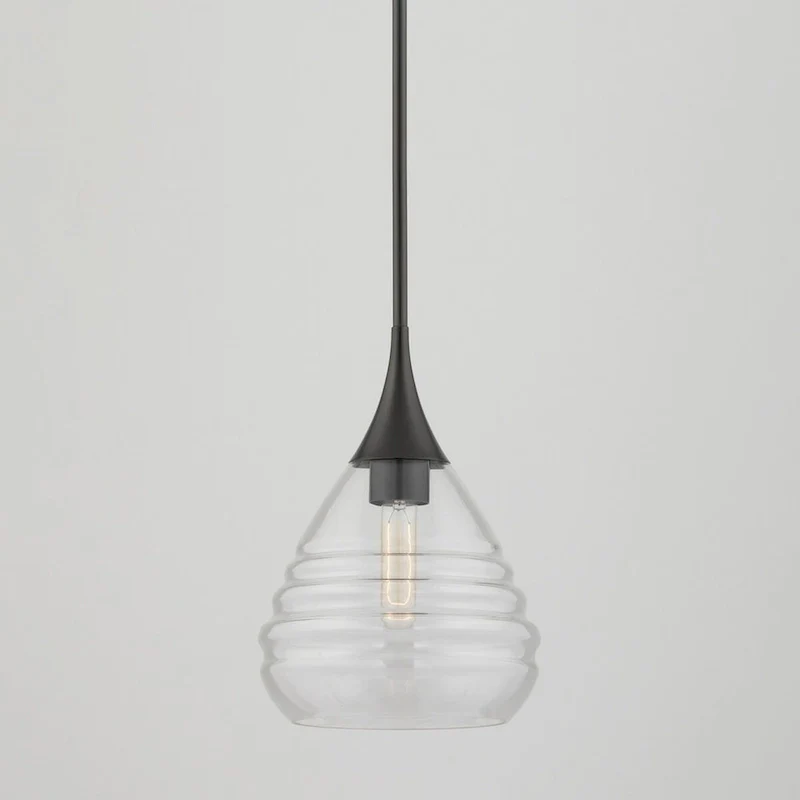 Mitzi by Hudson Valley Marissa 13-inch Pendant with Clear Glass