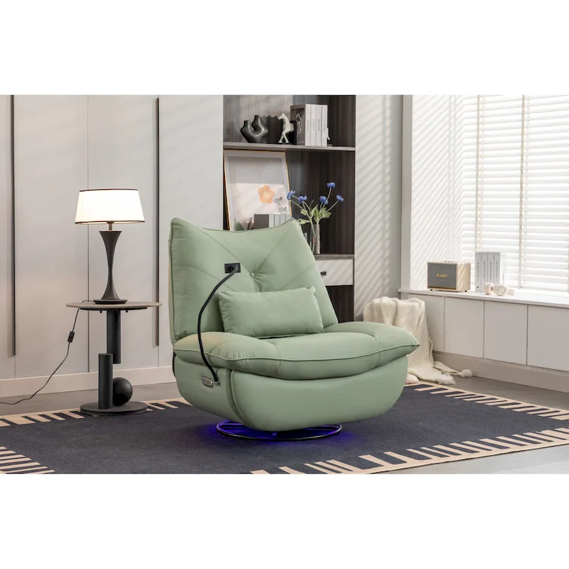270° Recliner Chair – Green / Dark Grey / Orange / White / Black | Single
