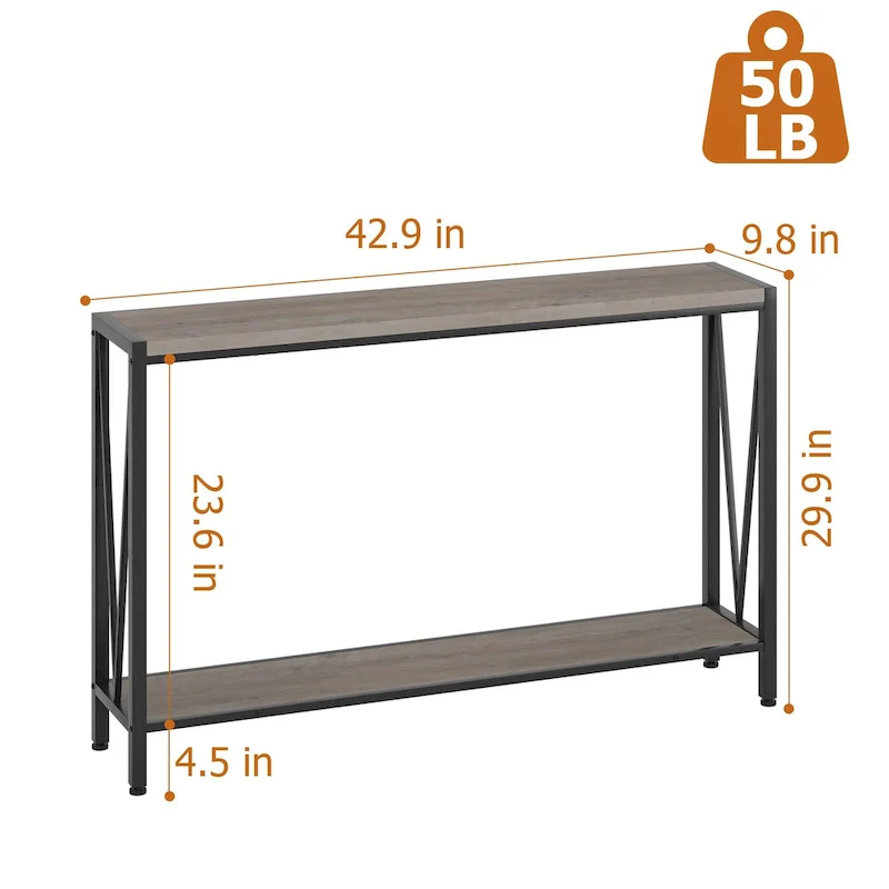 39.4 Behind Couch Table, Narrow Sofa Table