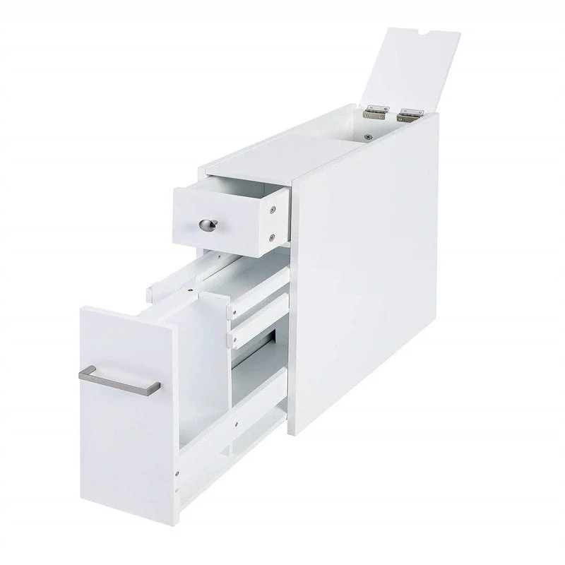 Home Slim Bathroom Storage Cabinet - 19.69 D x 6.45 W x 22.83 H