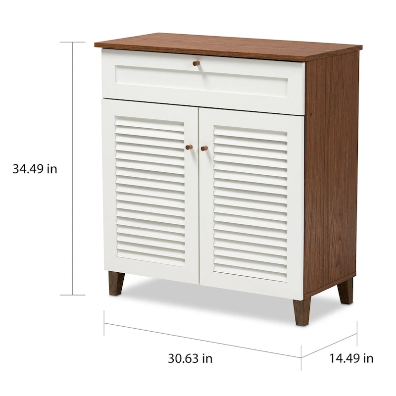 Carson Carrington Aitken 4-shelf Shoe Cabinet