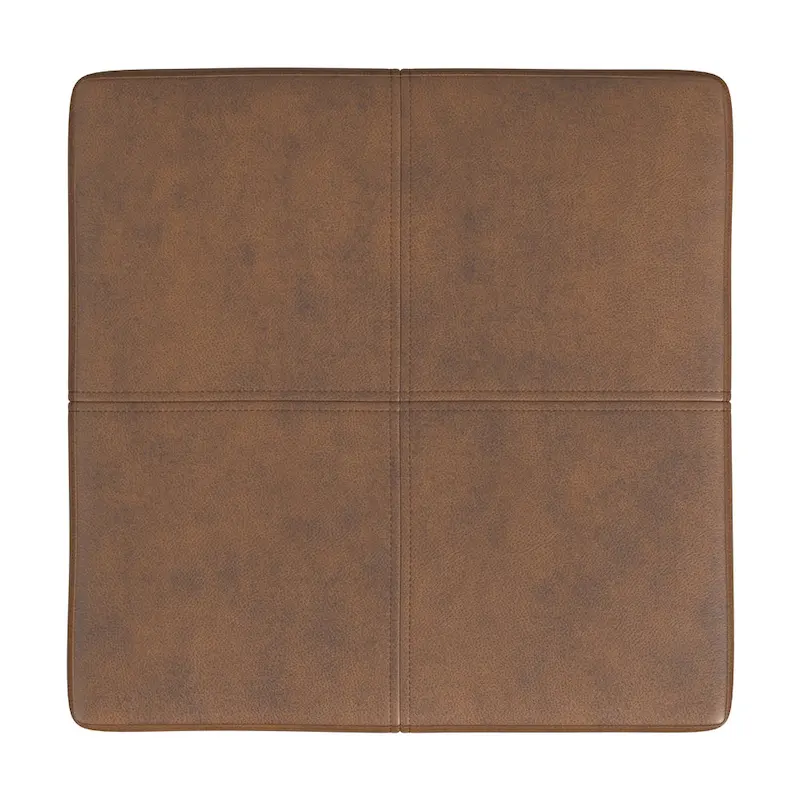 HomePop Square Metal Frame Ottoman