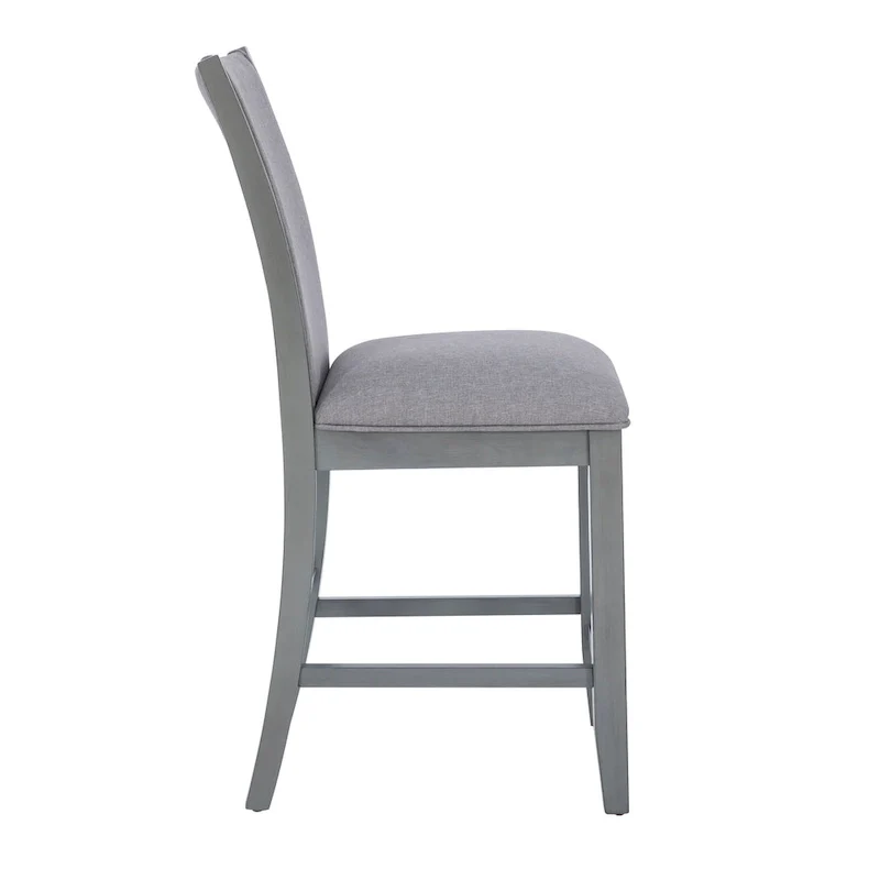 Robyn Grey Upholstered 25-Inch Counter Stool (Set of 2)