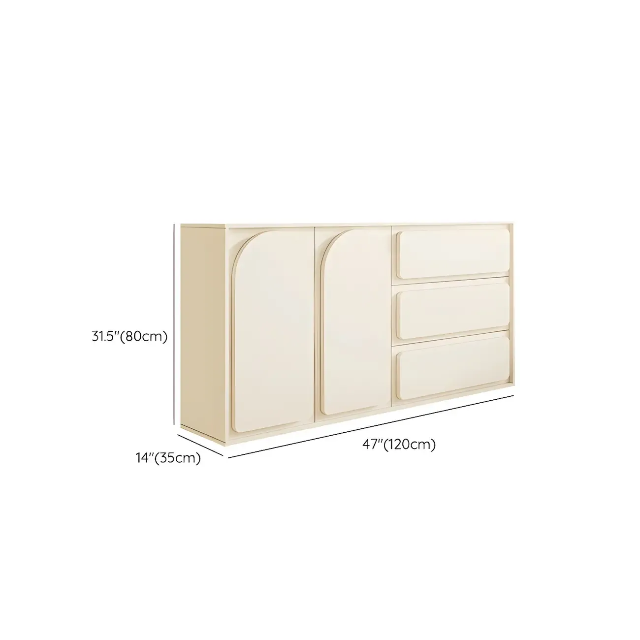 Modern White Wood Dressers & Chests with Soft Close Drawers