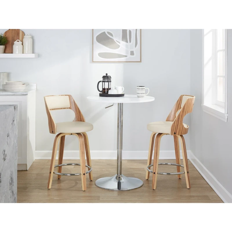 Carson Carrington Alingsas Mid-century Modern Counter Stool (Set of 2)