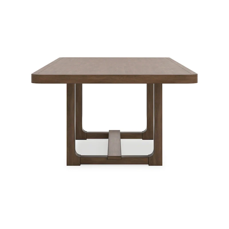 Cabal Dining Table, Extendable 84-108 Inch Top, Farmhouse Brown Wood
