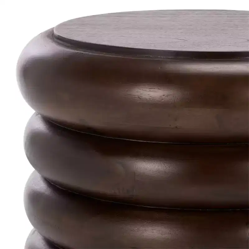Anatoly Round Accent Table - ACC6615 - Brown - Safavieh