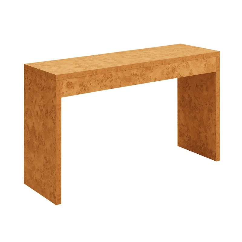 Espresso/White/Black Modern Melamine Console Table & Desk, 1-Person