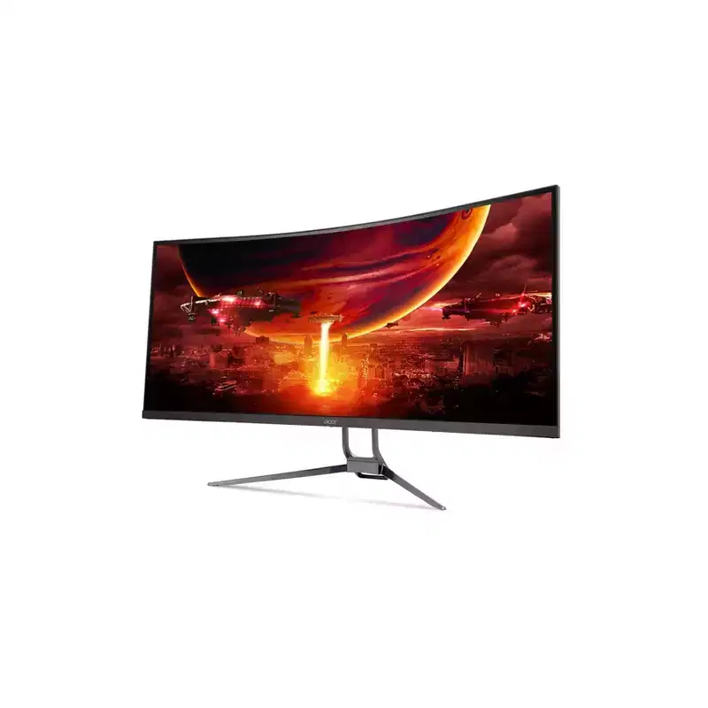 Refurbished Acer Nitro Premium Gaming Monitor 34 Curved QHD 180Hz 1ms FreeSync (DisplayPort, HDMI) - Black - Manufacturer Refurbished