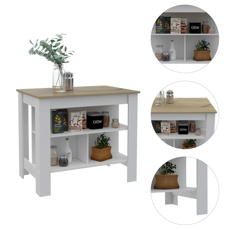 Kitchen Island with Antibacterial Surface